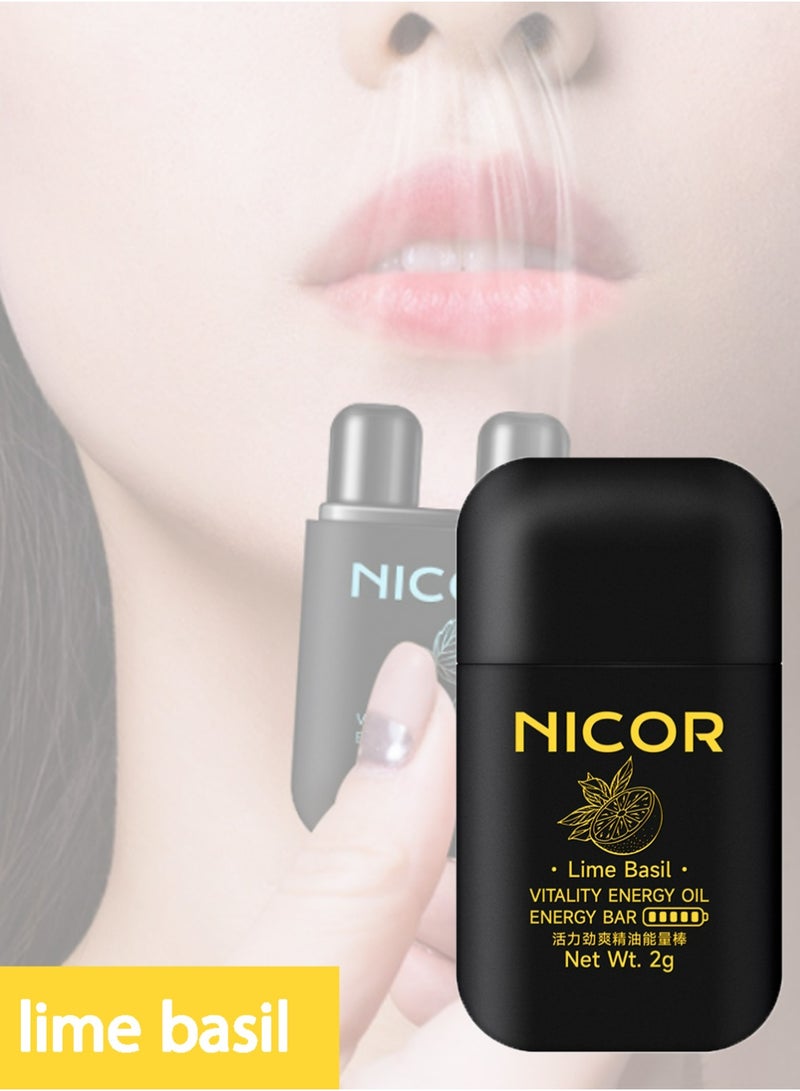 1pc On-the-Go Portable Aromatherapy Nasal Inhaler Personal Diffuser Sniffer Stick With Essential Oils Refreshing Menthol for Stress Anxiety Relief Soothes Comforts Boosts Focus - Image 1